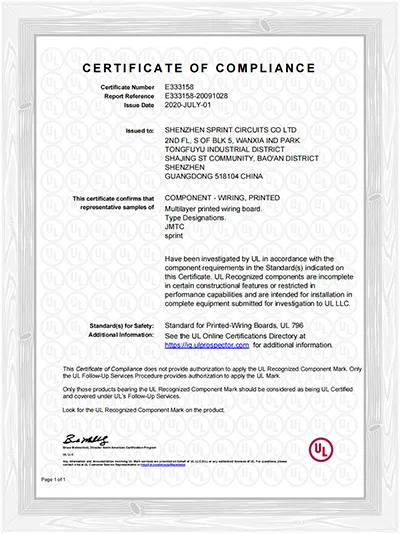 Certification UL